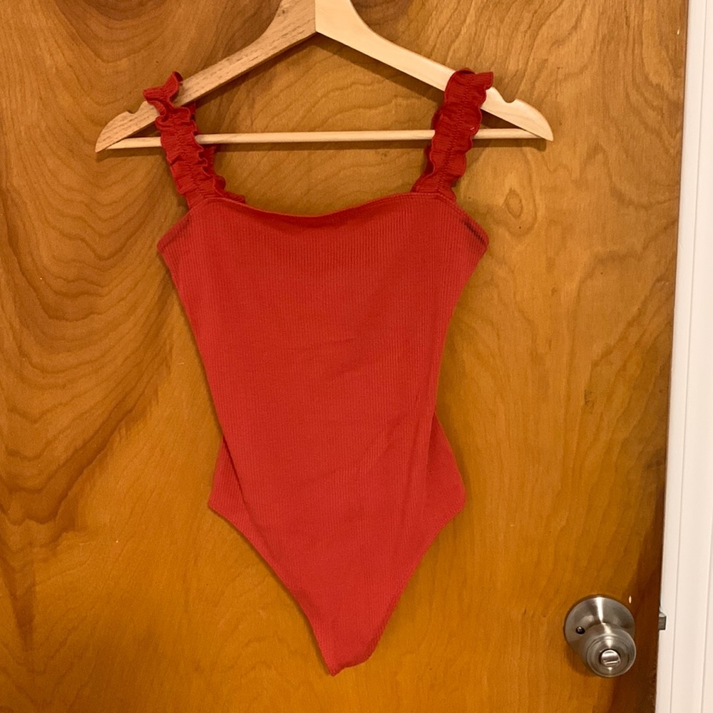 Sunday Best frilly strap bodysuit